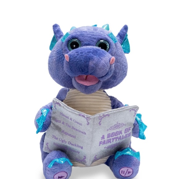 cuddle Barn Other - Charming Purple Dragon Plush with Book